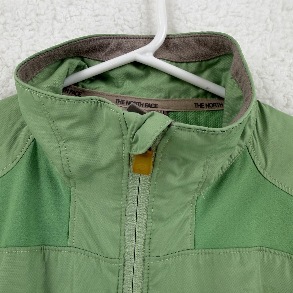 The North Face Jacket Womens Medium Green Flight Series Full Zip Windbreaker - Picture 3 of 8